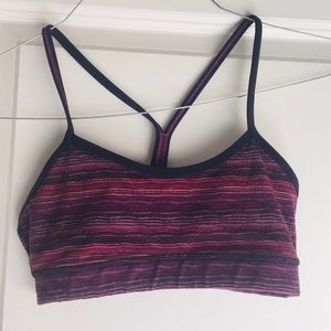 Lulu lemon Flow Y Striped Sports Bra
